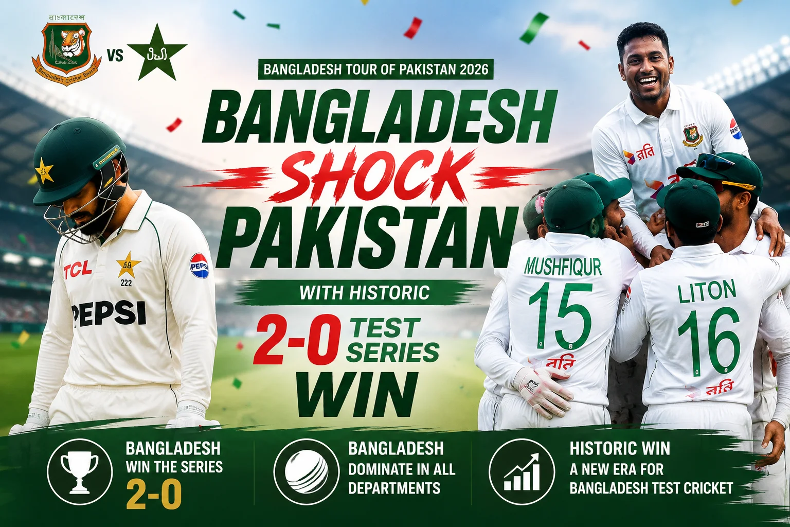 Bangladesh Shock Pakistan