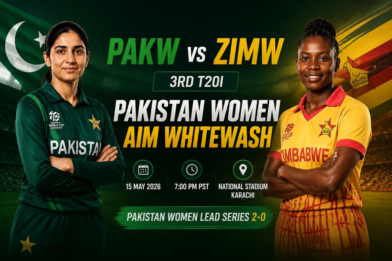 Pakistan Women Chase Whitewash vs Zimbabwe Women