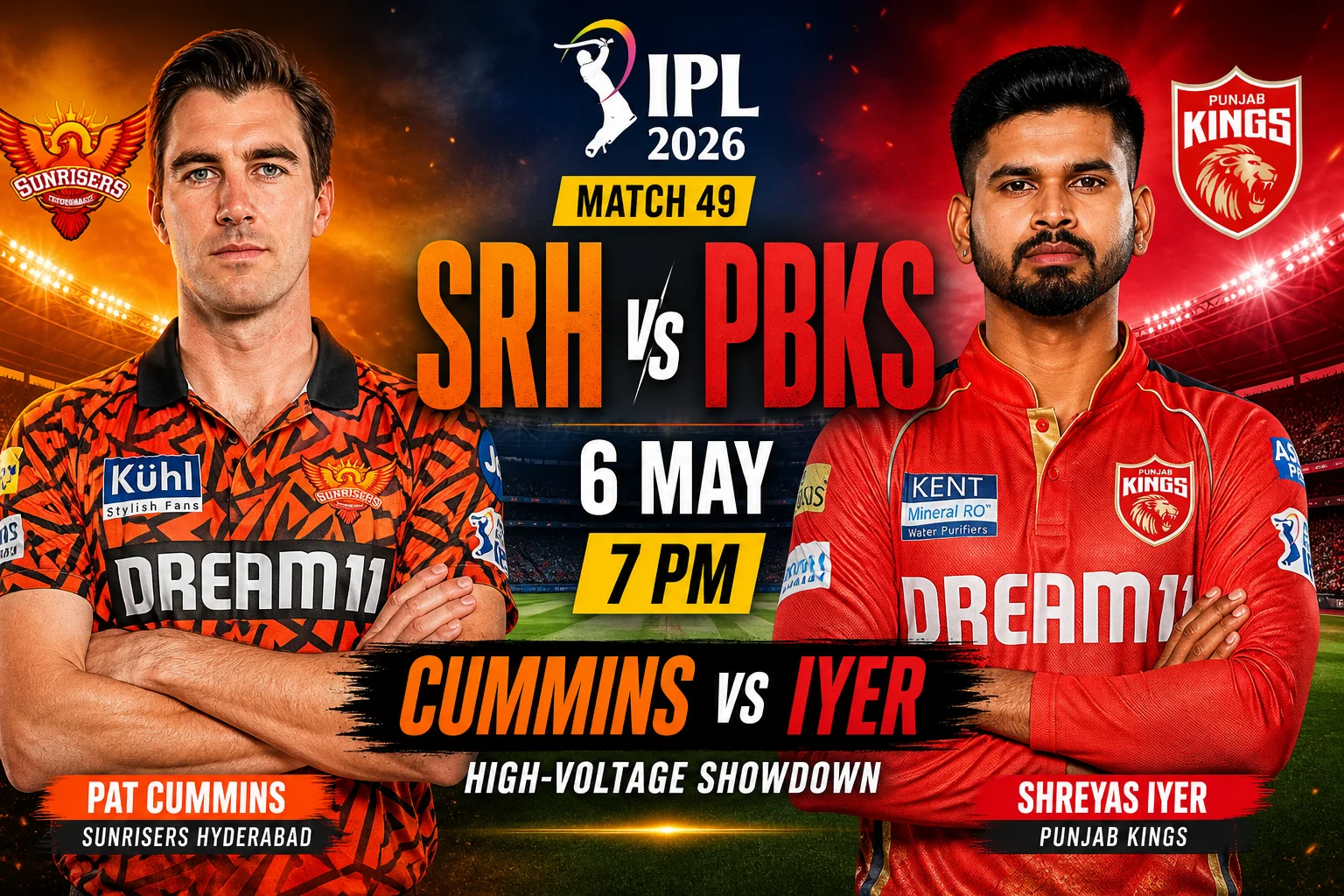 SRH vs PBKS